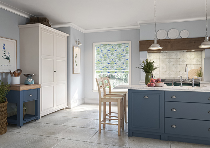 Cotswold Faux Silk, Sapphire - Twist&Fit Roman Blind - Image 6